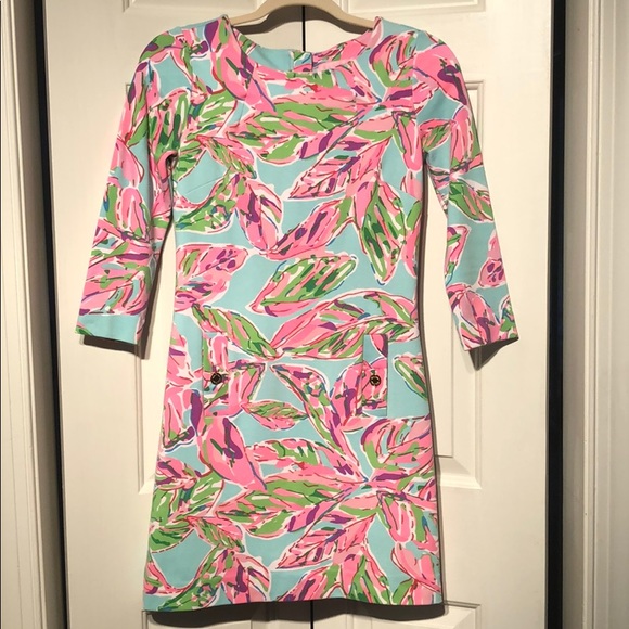 Lilly Pulitzer Charlene Scoop Neck Dress SZ XS - Picture 2 of 9